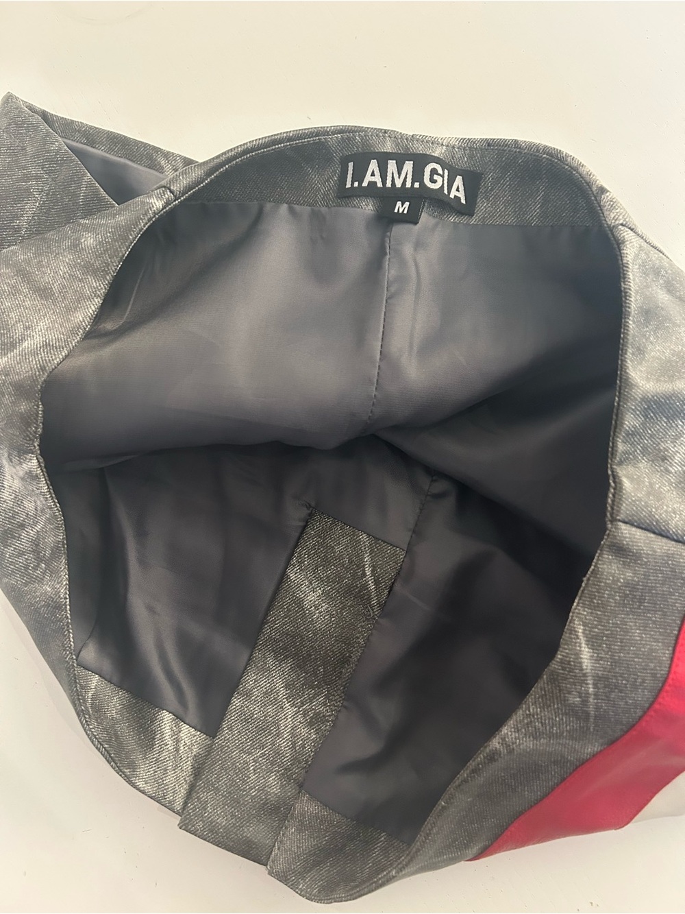 I am Gia faux leather Y2K moto style micro skirt - Picture 3 of 10
